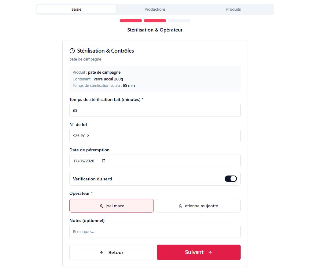 Module conserverie — LOTÉO